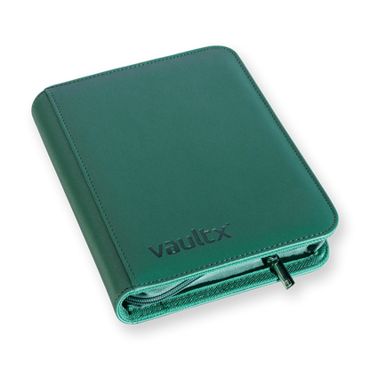 Vault X - 4-Pocket Exo-Tec® Zip Binder - Metallic Green