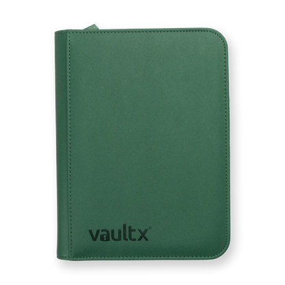 Vault X - 4-Pocket Exo-Tec® Zip Binder - Metallic Green