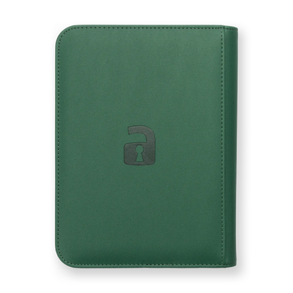 Vault X - 4-Pocket Exo-Tec® Zip Binder - Metallic Green