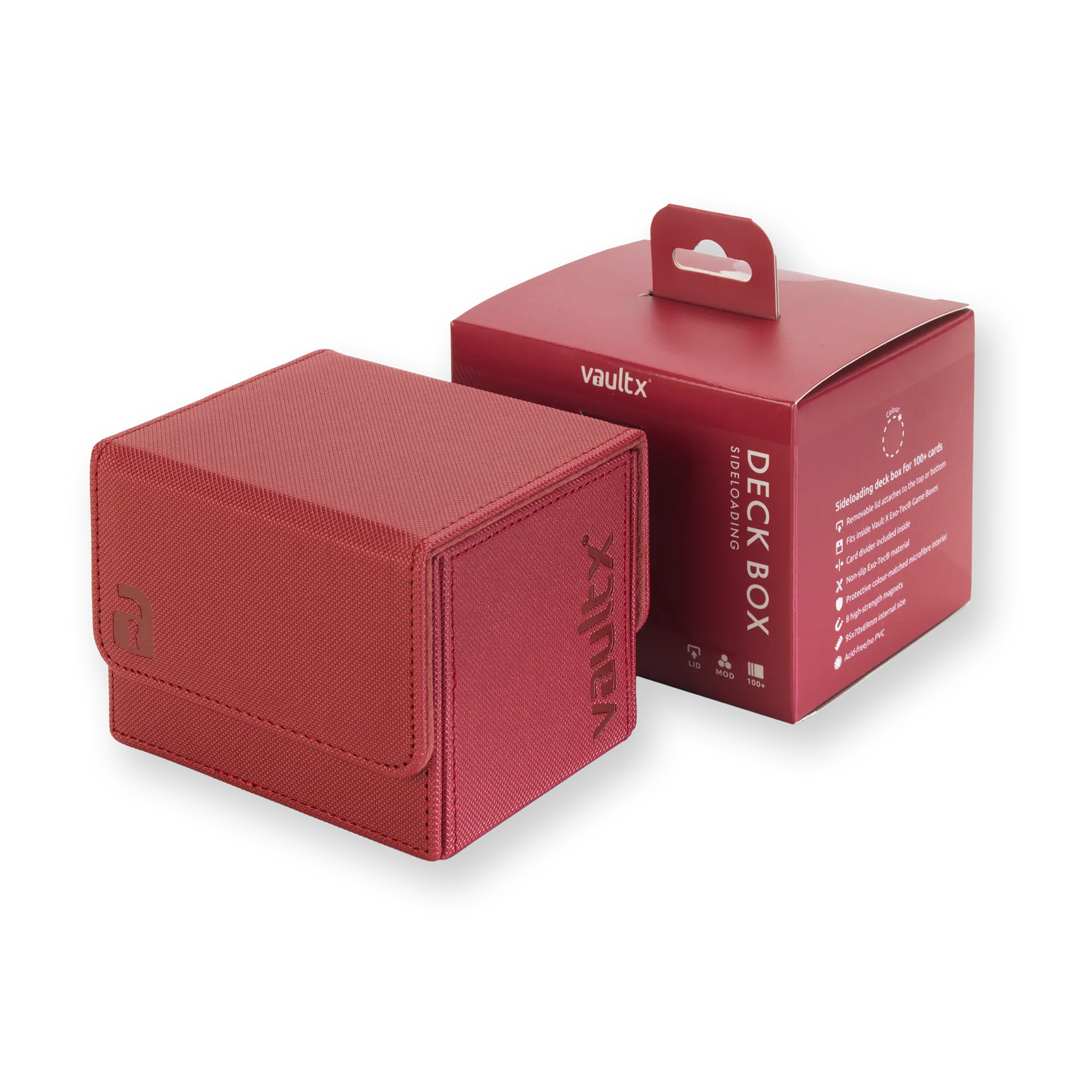 Vault X - Exo-Tec® Sideloading Deck Box 100+ - Metallic Red