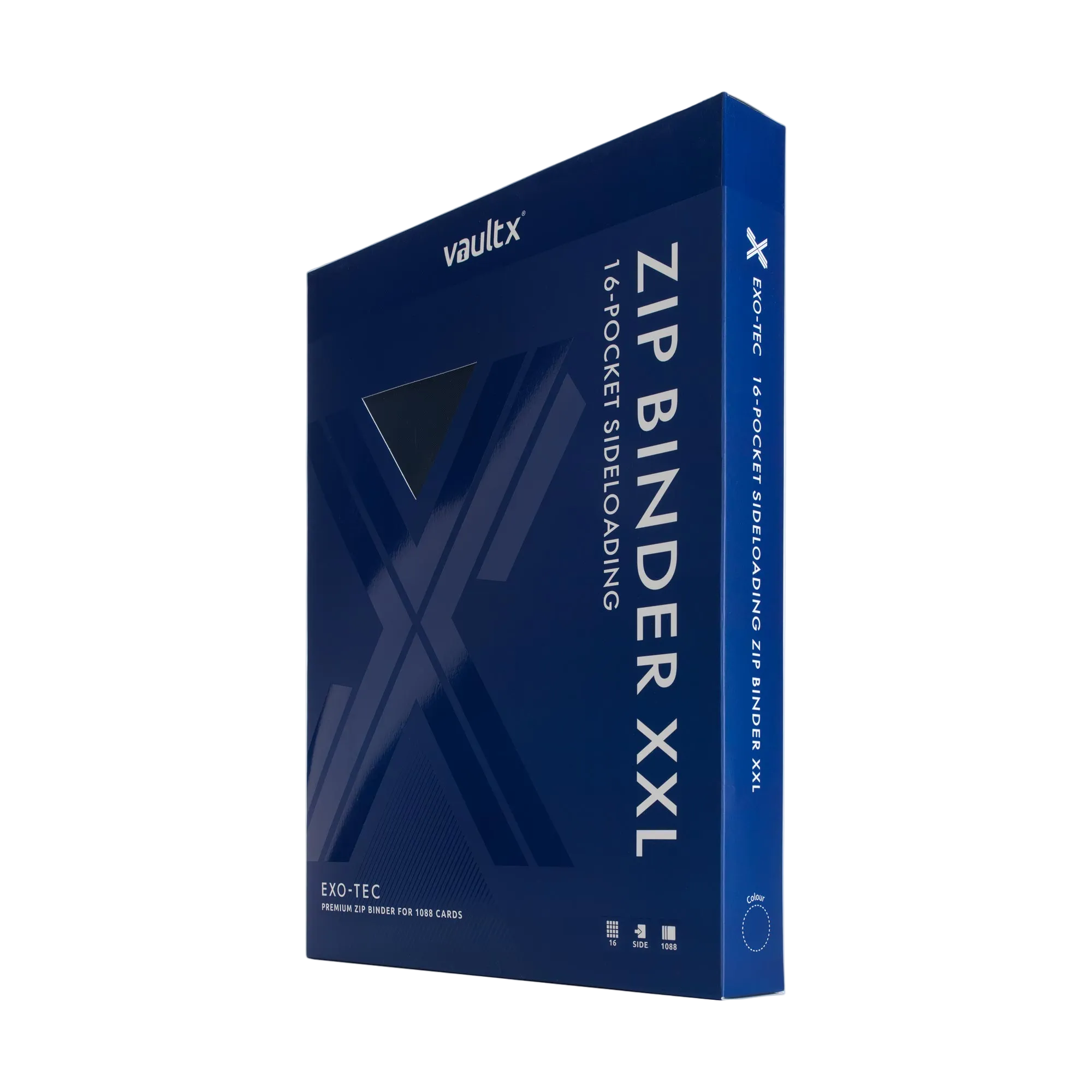 Vault X - 16-Pocket Exo-Tec® XXL Zip Binder - Blue