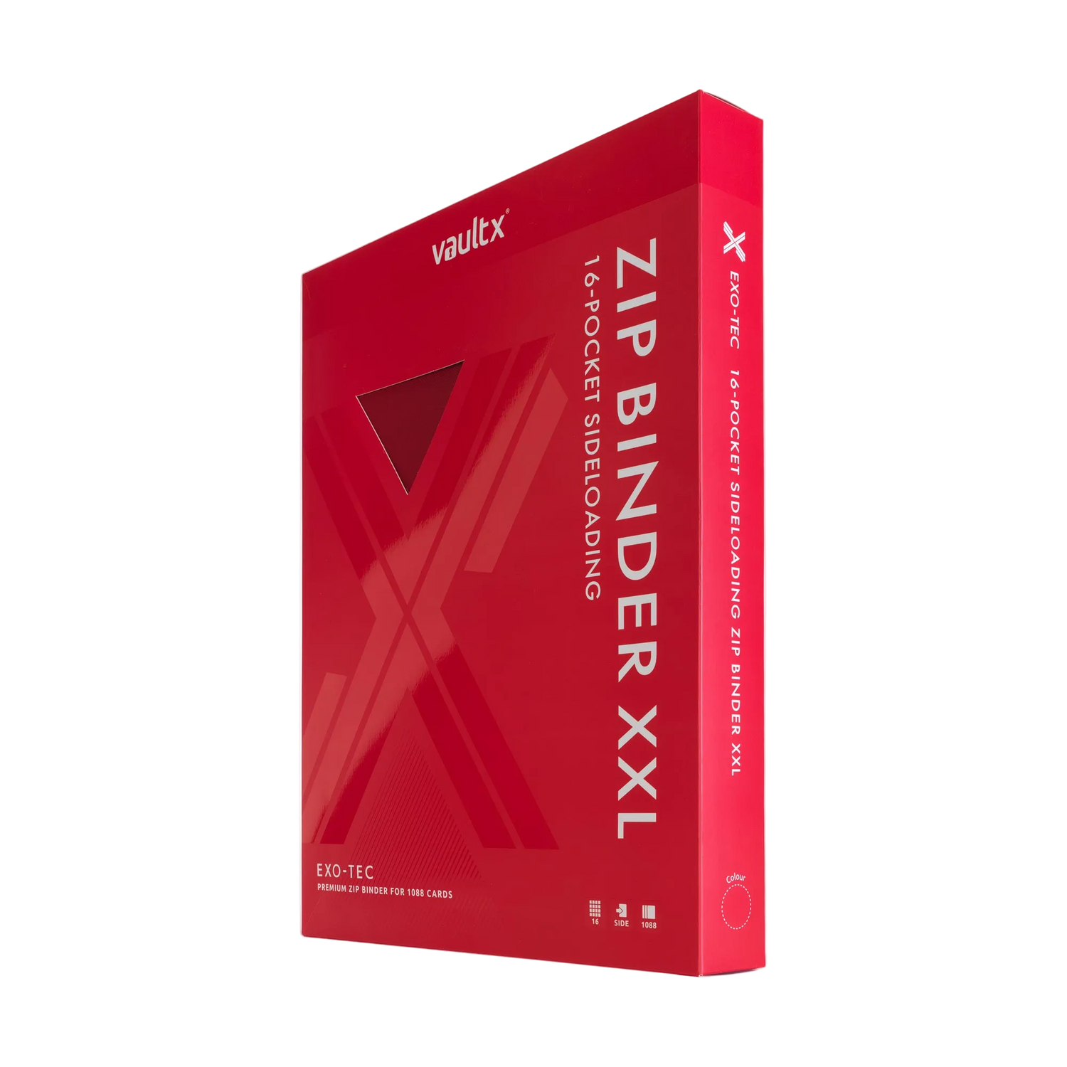 Vault X - 16-Pocket Exo-Tec® XXL Zip Binder - Red