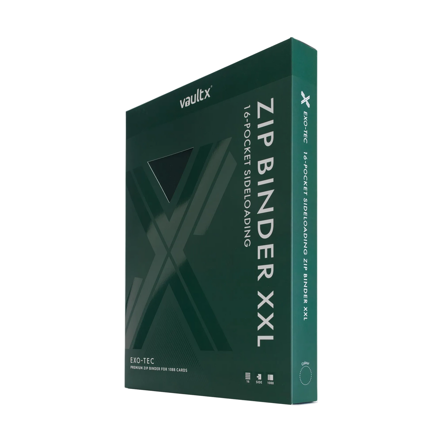 Vault X - 16-Pocket Exo-Tec® XXL Zip Binder - Green