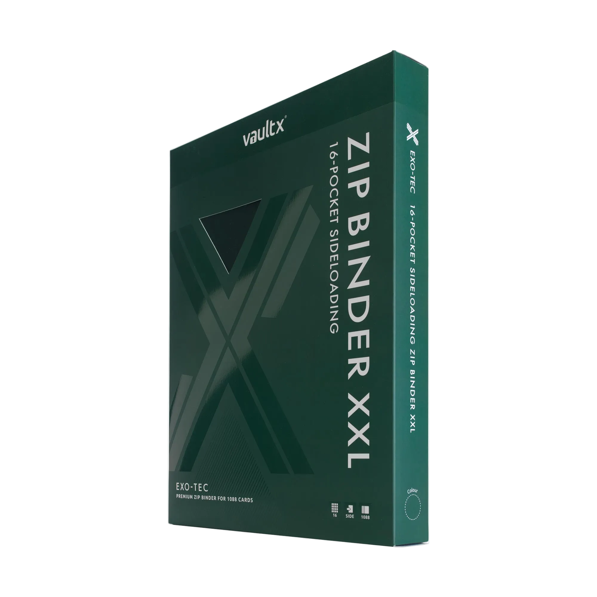 Vault X - 16-Pocket Exo-Tec® XXL Zip Binder - Green