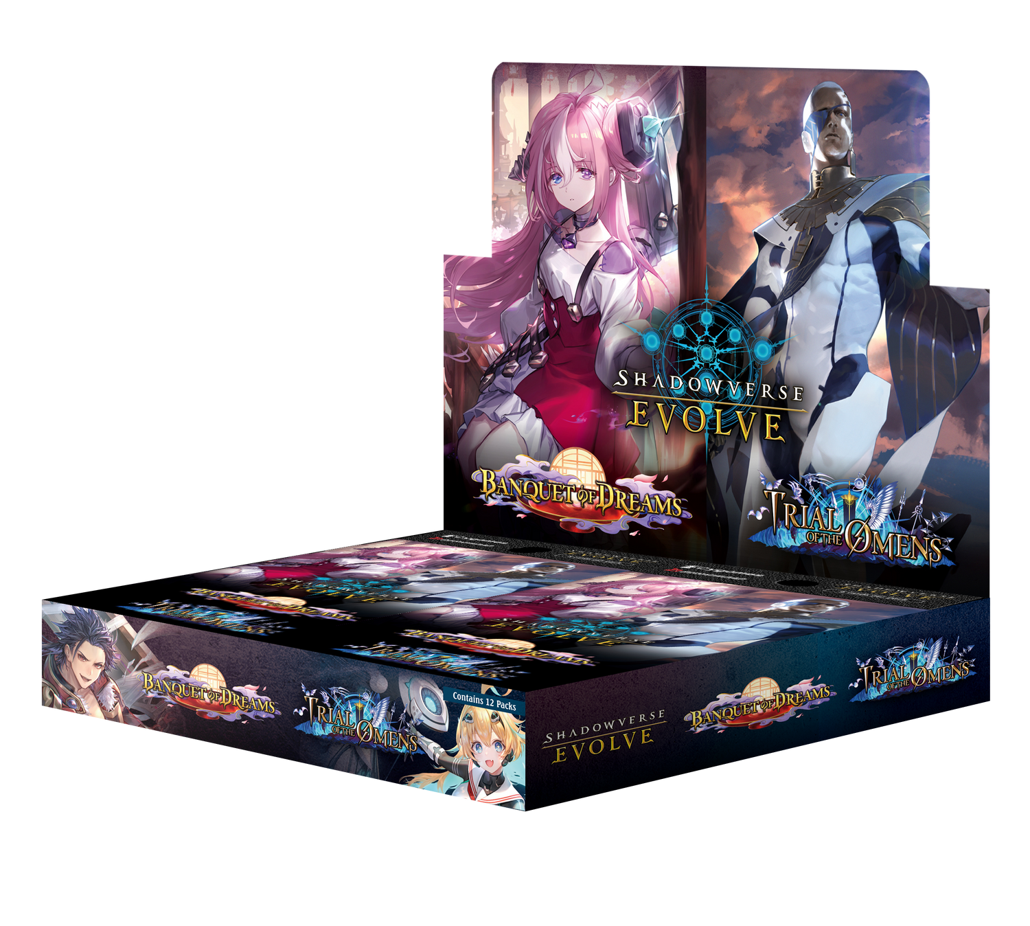 Shadowverse: Evolve - Combined Set 02 - Banquet of Dreams &amp; Trial of the Omens - Booster Box (12x Packs)