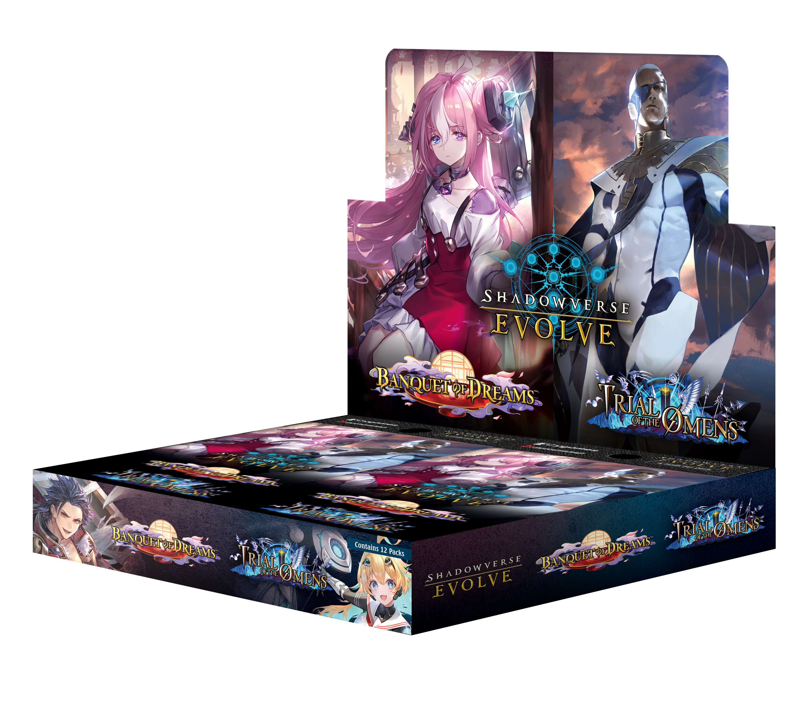 Shadowverse: Evolve - Combined Set 02 - Banquet of Dreams &amp; Trial of the Omens - Booster Box (12x Packs)
