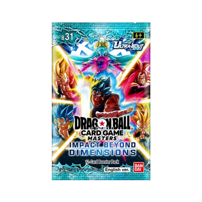Dragon Ball Super CG Masters - Ultra-Bout Series Set 04 - Impact Beyond Dimensions (B31) - Display Case (12x Booster Boxes)