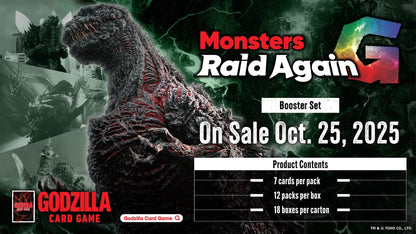 Godzilla Card Game - G: Monsters Raid Again (BP02) - Booster Pack