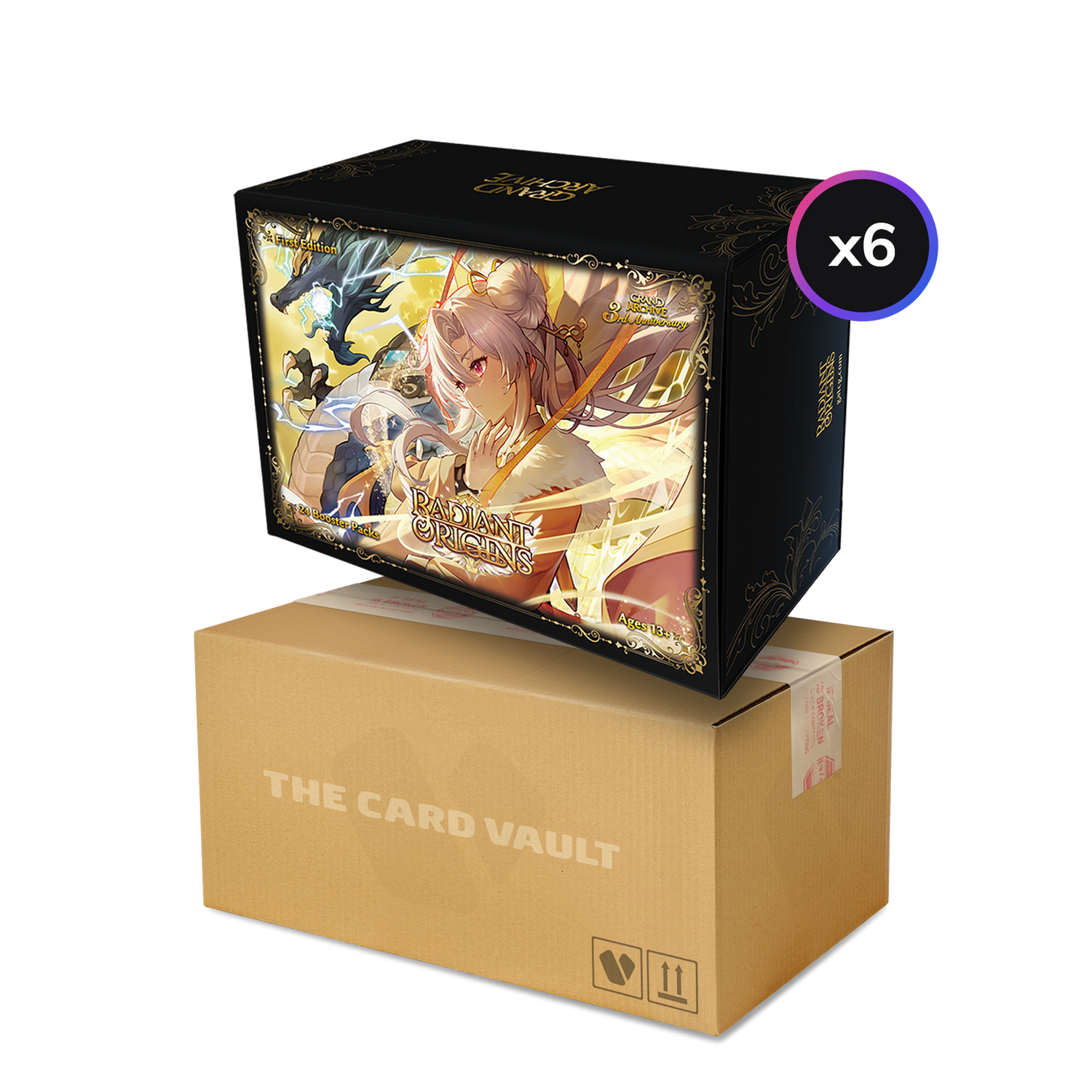 Grand Archive TCG - Capstone Set 01 - Radiant Origins - Display Case (6x Booster Boxes) (1st Edition)