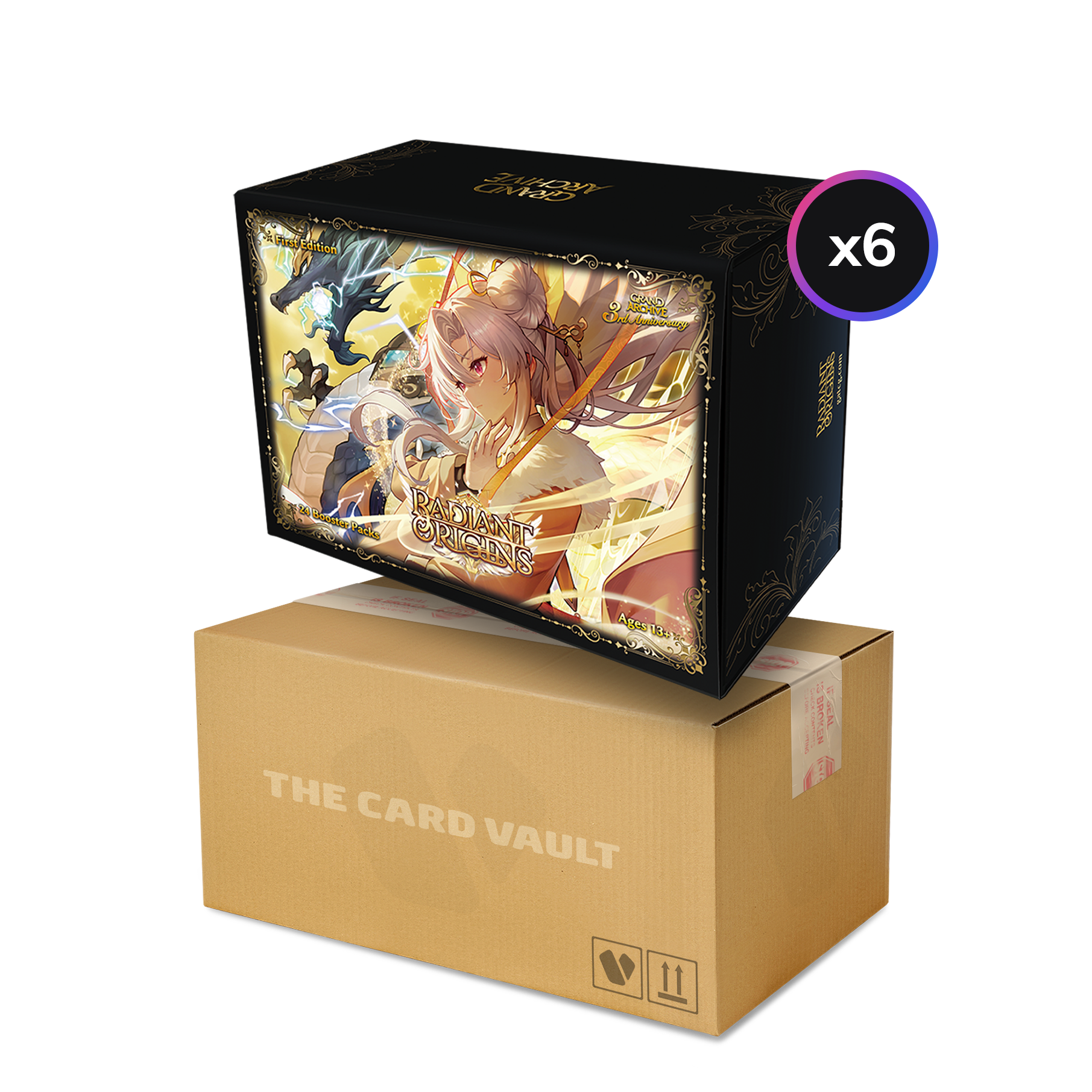 Grand Archive TCG - Capstone Set 01 - Radiant Origins - Display Case (6x Booster Boxes) (1st Edition)