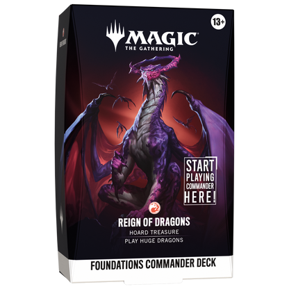 Magic: The Gathering - Reality Fracture - Foundations Commander Deck - Reign Of Dragons