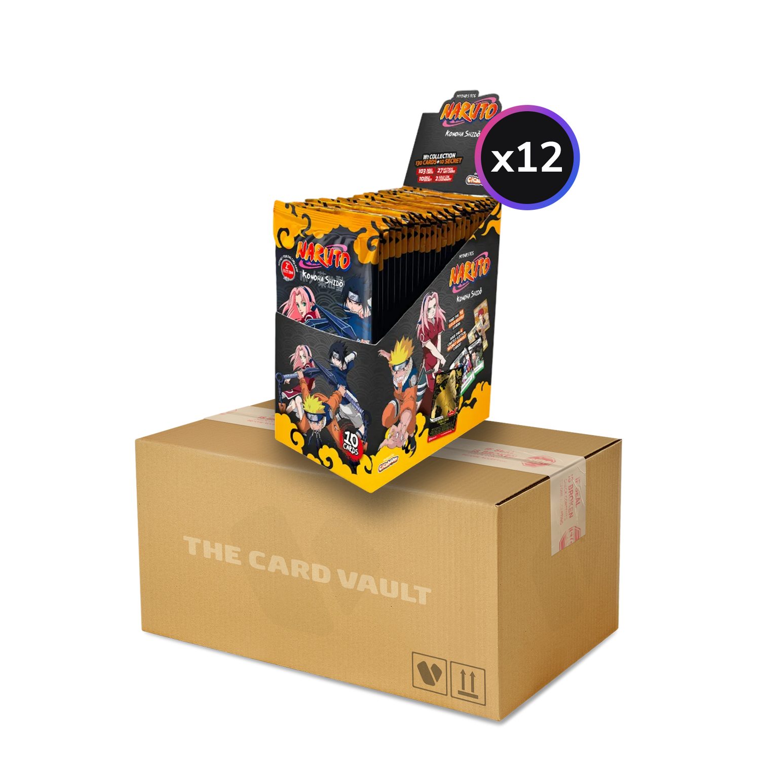 Naruto Mythos TCG - Set 01 - Konoha Shido - Display Case (12x Booster Boxes) (2nd Edition)