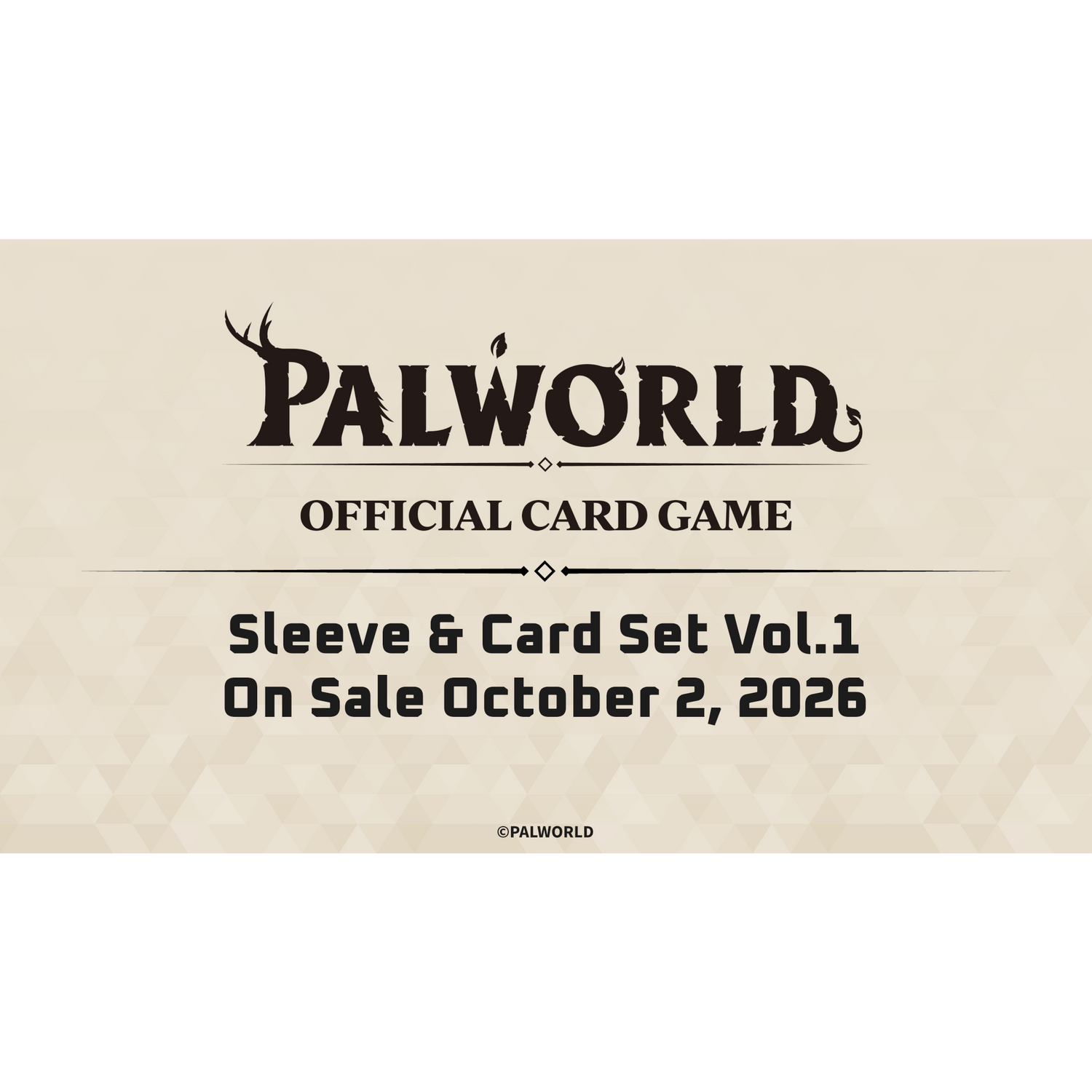 Palworld Official Card Game - Sleeve &amp; Card Set - Vol. 1