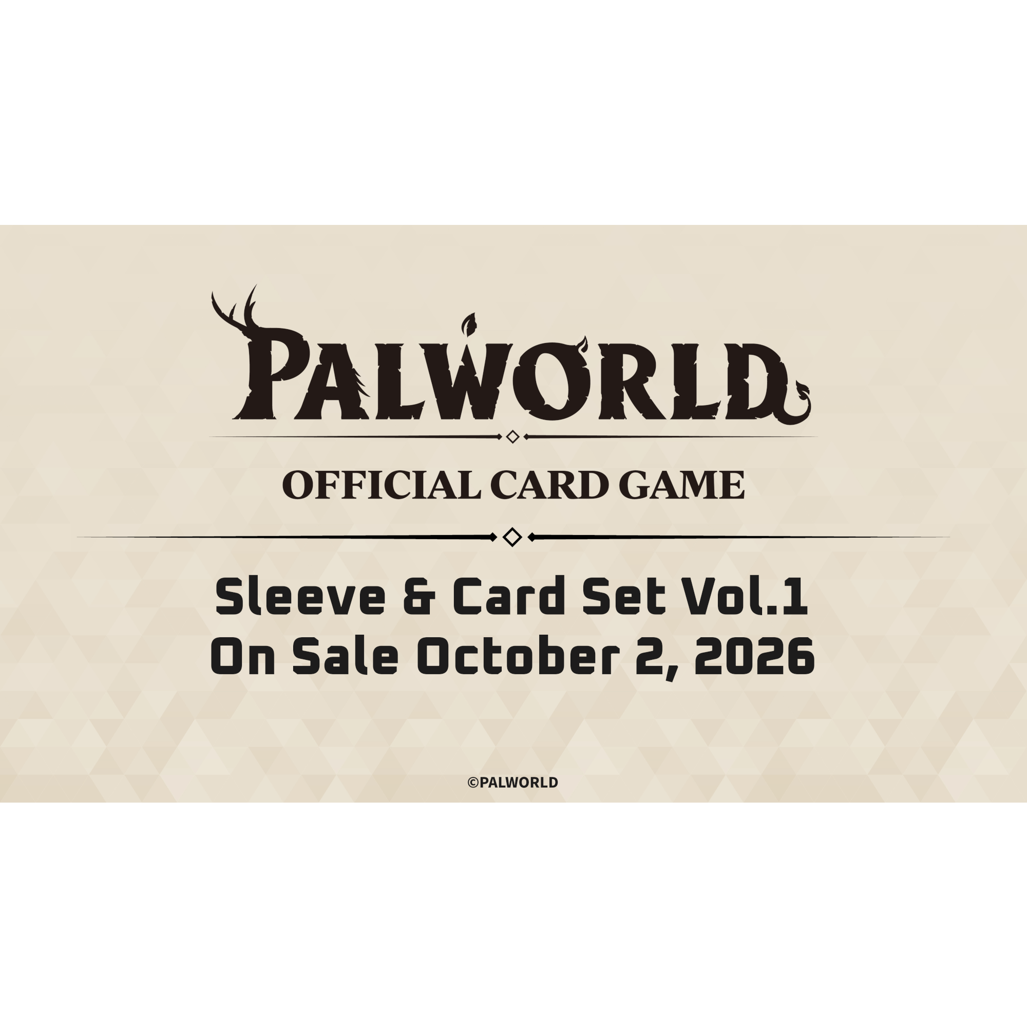 Palworld Official Card Game - Sleeve &amp; Card Set - Vol. 1
