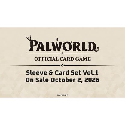 Palworld Official Card Game - Sleeve &amp; Card Set - Vol. 1