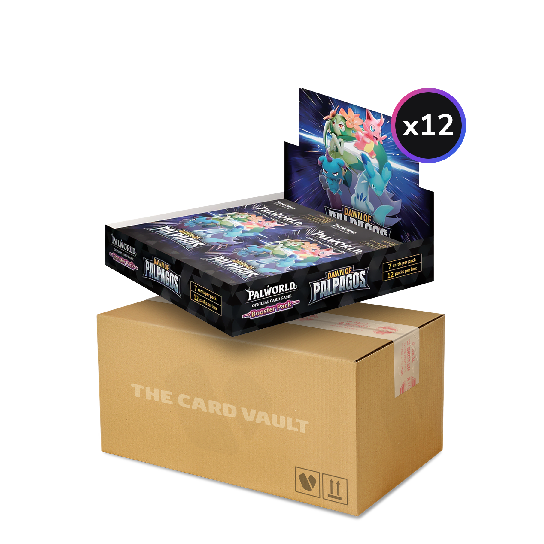 Palworld Official Card Game - Dawn of Palpagos - Display Case (12x Booster Boxes)