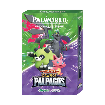 Palworld Official Card Game - Dawn of Palpagos - Green-Purple Trial Deck