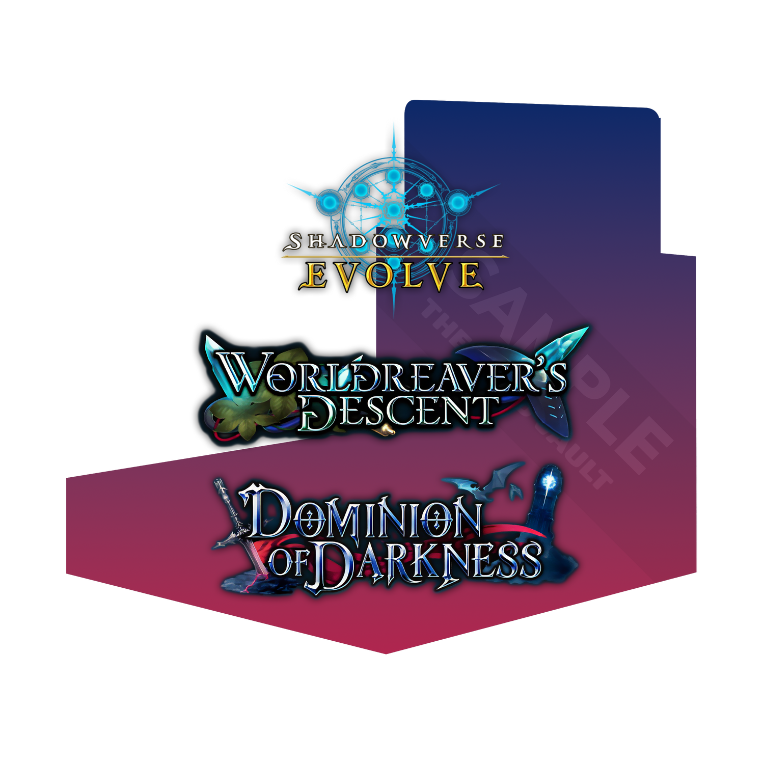 Shadowverse: Evolve - Combined Set 01 - Worldreavers Descent &amp; Dominion of Darkness - Display Case (20x Booster Boxes)
