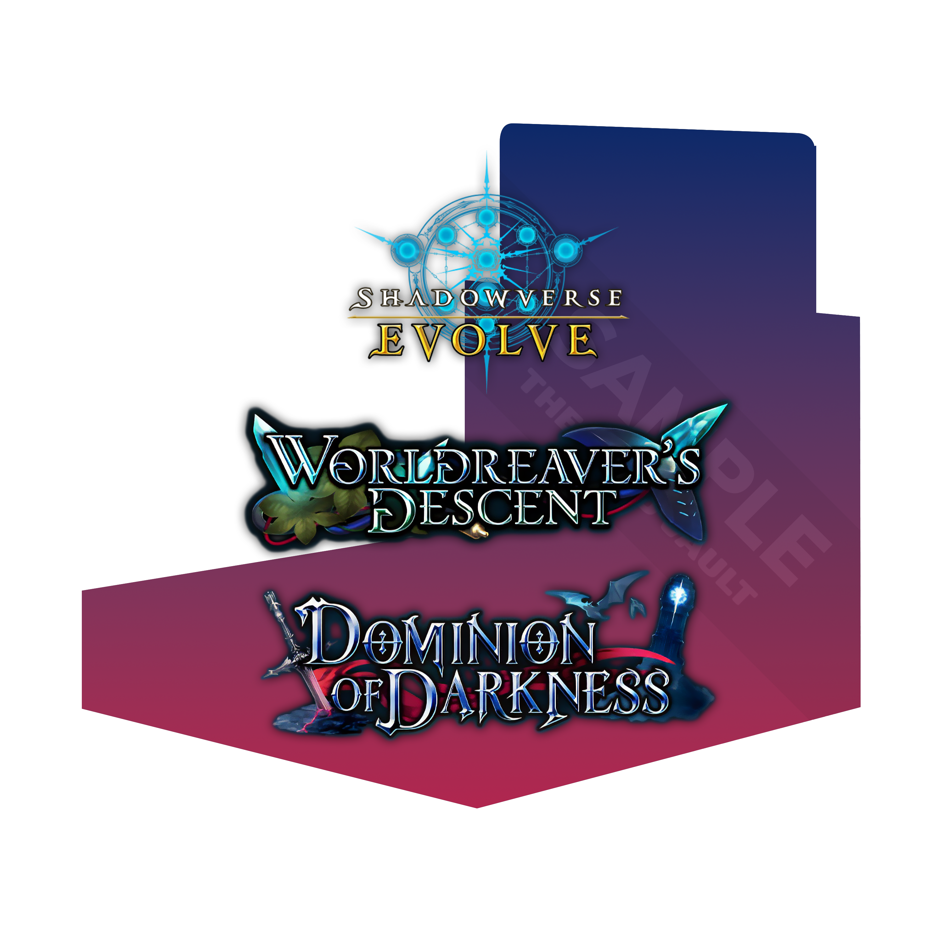 Shadowverse: Evolve - Combined Set 01 - Worldreavers Descent &amp; Dominion of Darkness - Display Case (20x Booster Boxes)