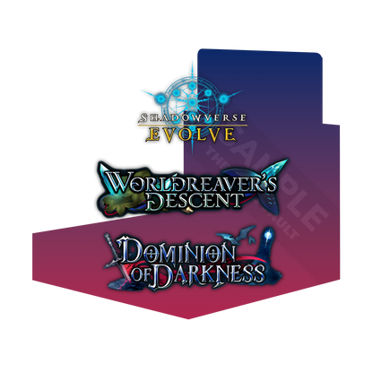 Shadowverse: Evolve - Combined Set 01 - Worldreavers Descent &amp; Dominion of Darkness - Display Case (20x Booster Boxes)