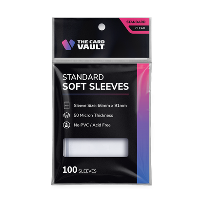 The Card Vault - Premium Trading Card Sleeves - Clear (100pk)