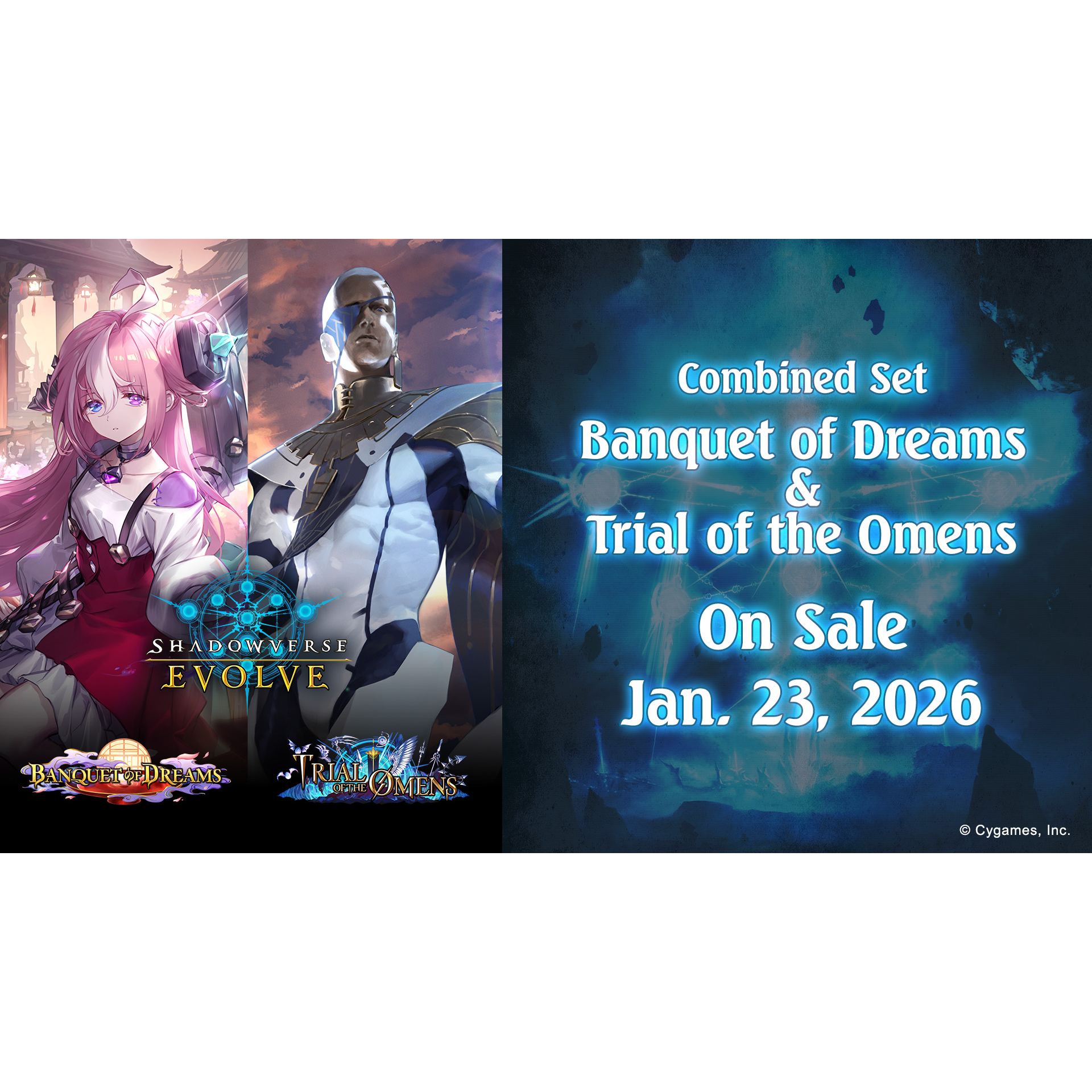 Shadowverse: Evolve - Combined Set 02 - Banquet of Dreams &amp; Trial of the Omens - Booster Pack