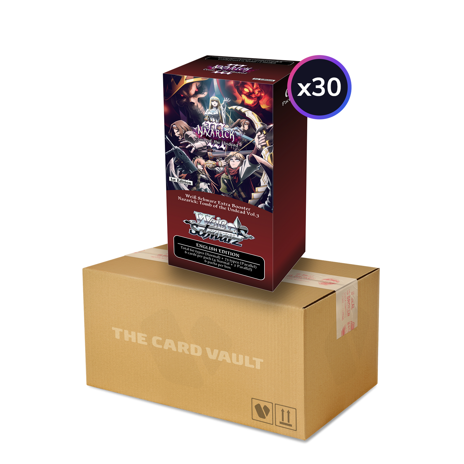 Weiss Schwarz - Nazarick: Tomb of the Undead Vol.3 - Display Case (30x Extra Booster Boxes)
