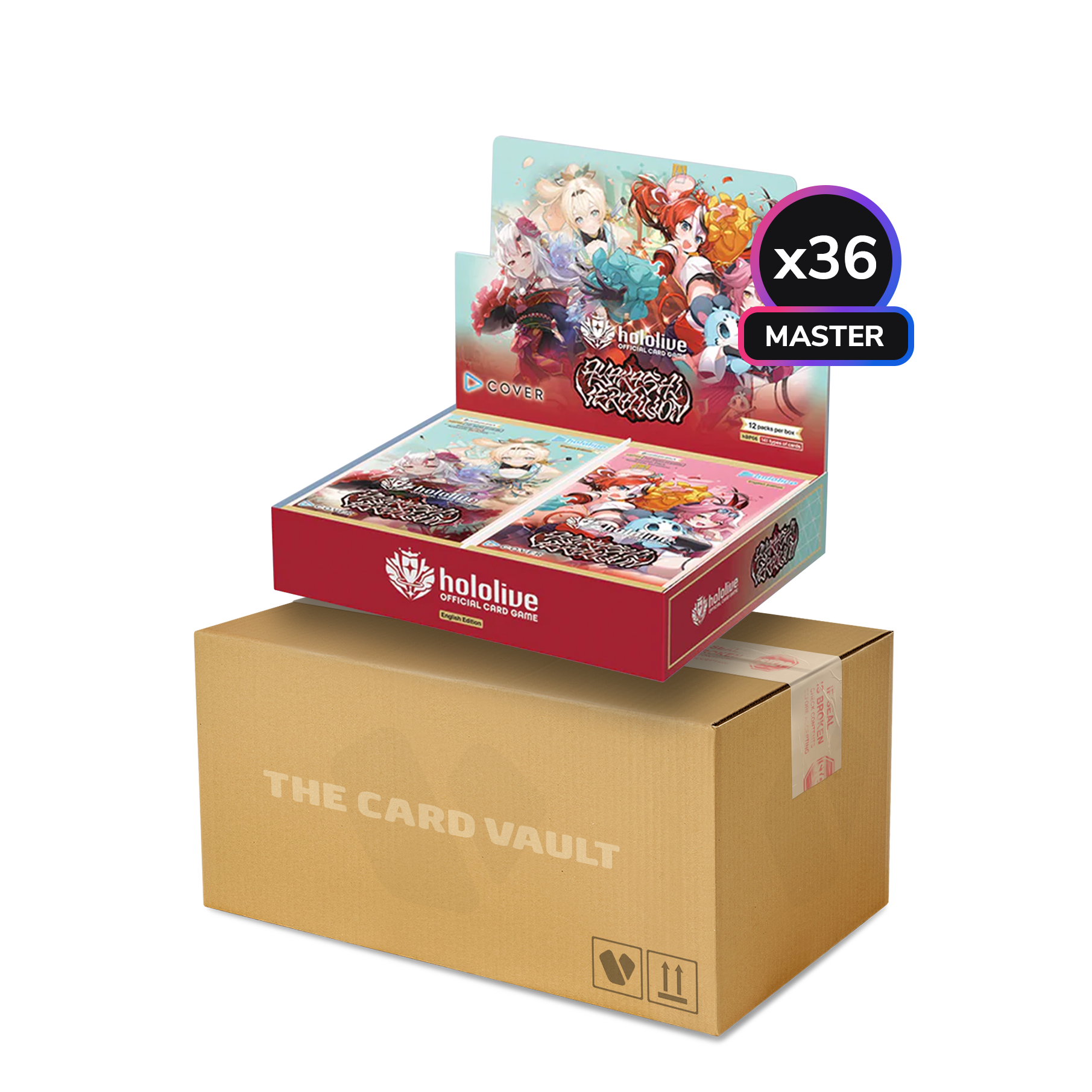 hololive Official Card Game - Ayakashi Vermilion - Master Display Case (36x Booster Boxes)