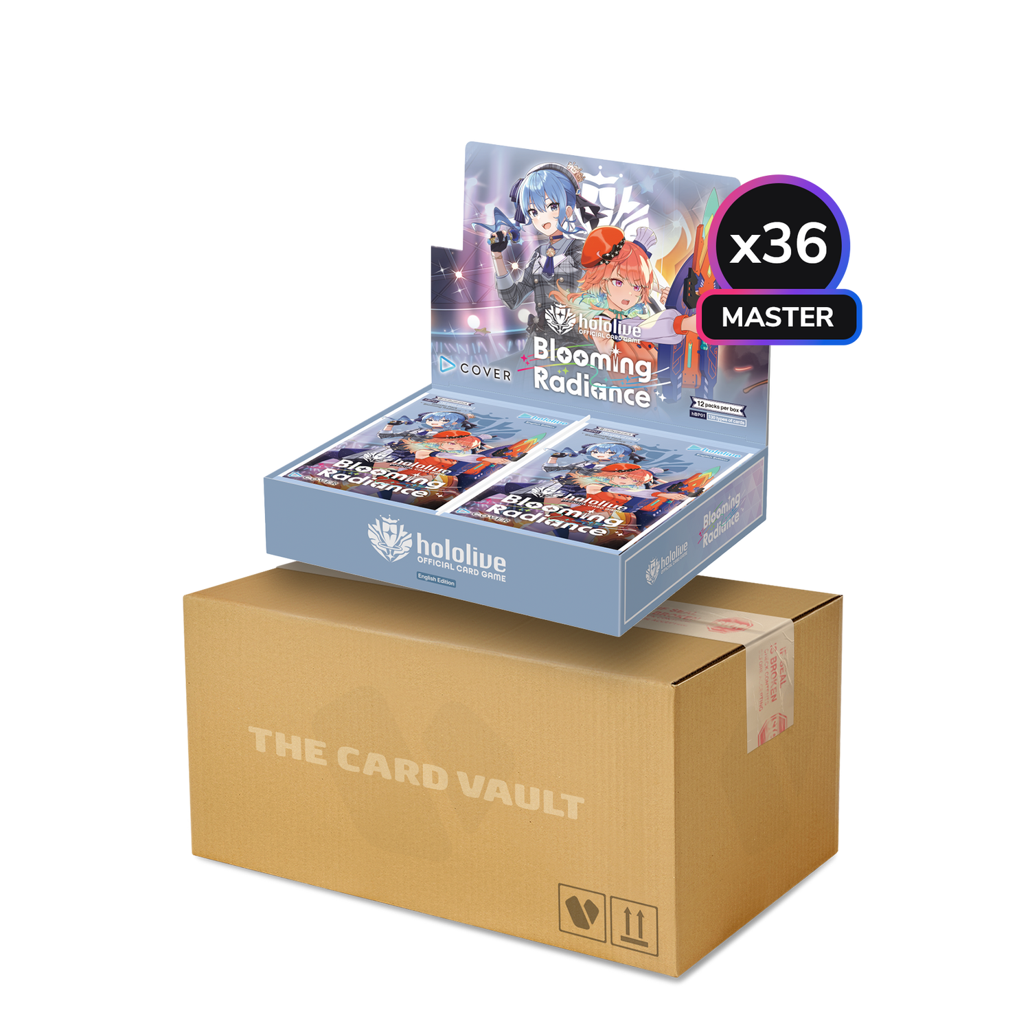 hololive Official Card Game - Blooming Radiance - Master Display Case (36x Booster Boxes)