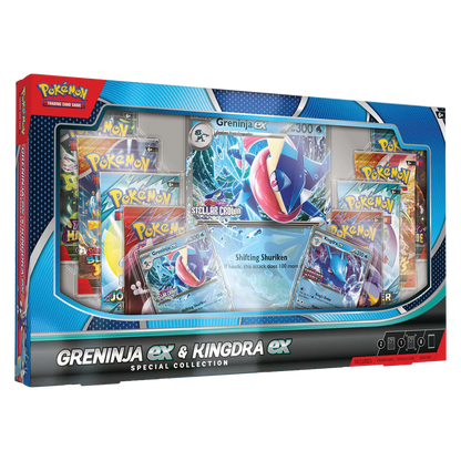 Pokemon TCG - Scarlet &amp; Violet - Greninja ex &amp; Kingdra ex Special Collection Box