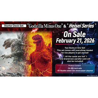 Godzilla Card Game - Starter Deck - Godzilla Minus One and Heisei Series Starter Deck Set (SDS01)