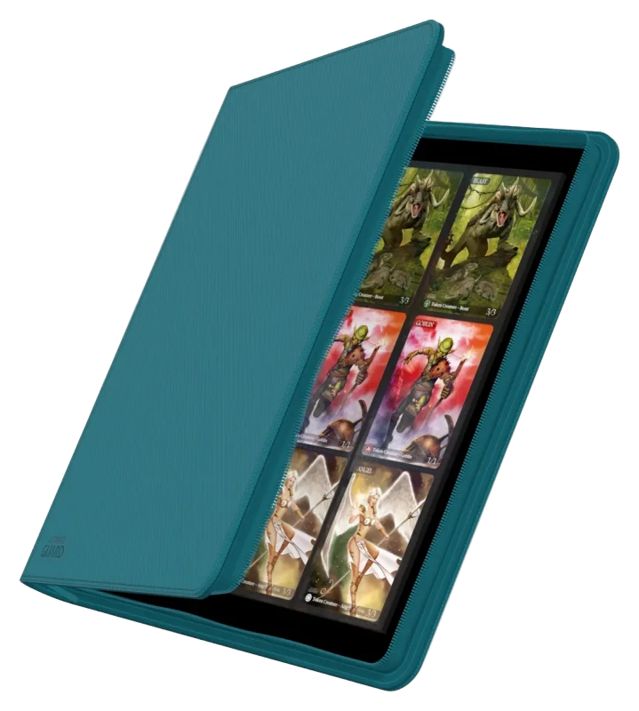 Ultimate Guard - Zipfolio 480 XenoSkin - 24-Pocket Portfolio - Petrol Blue