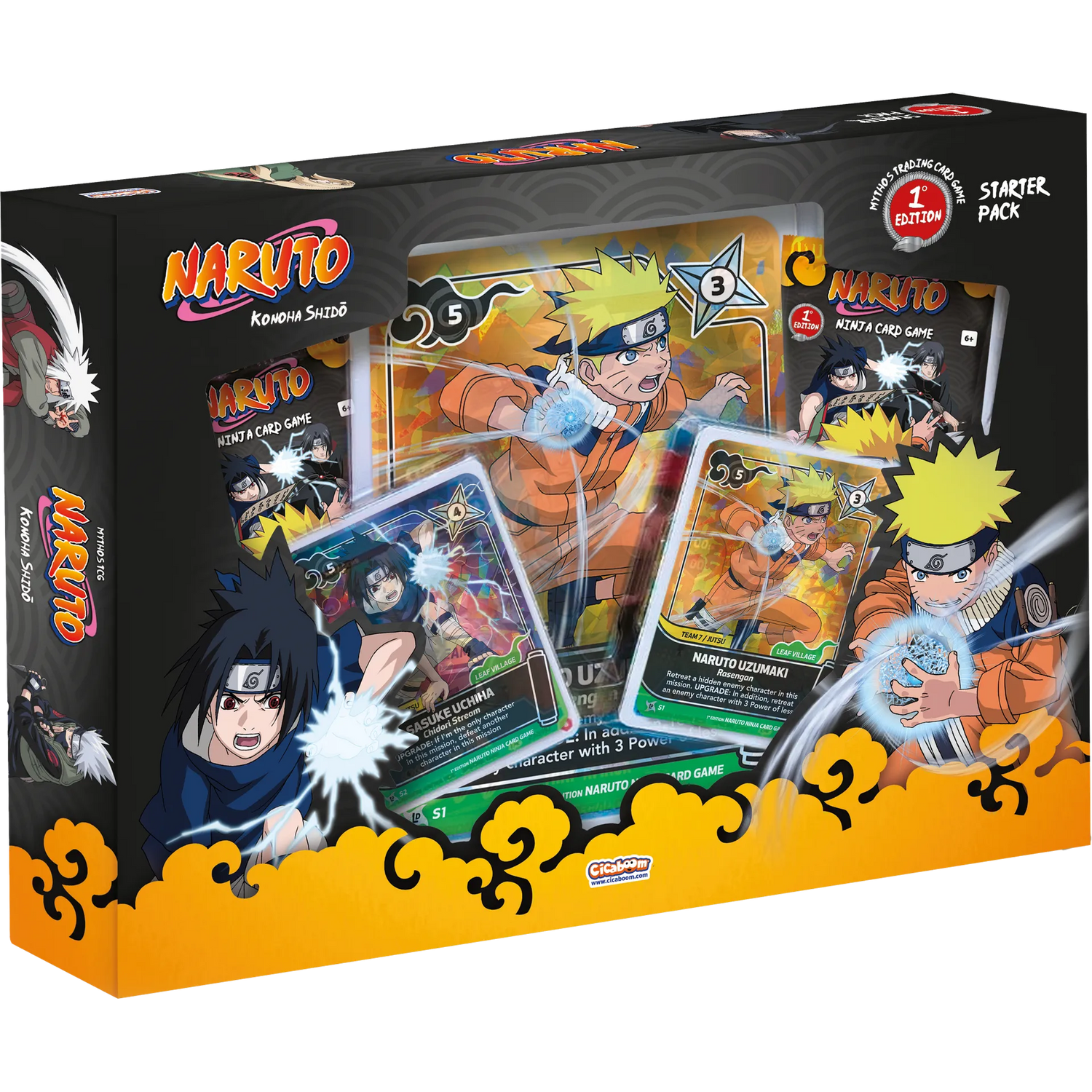 Naruto Mythos TCG - Set 01 - Konoha Shido - Starter Pack - Naruto &amp; Sasuke (1st Edition)