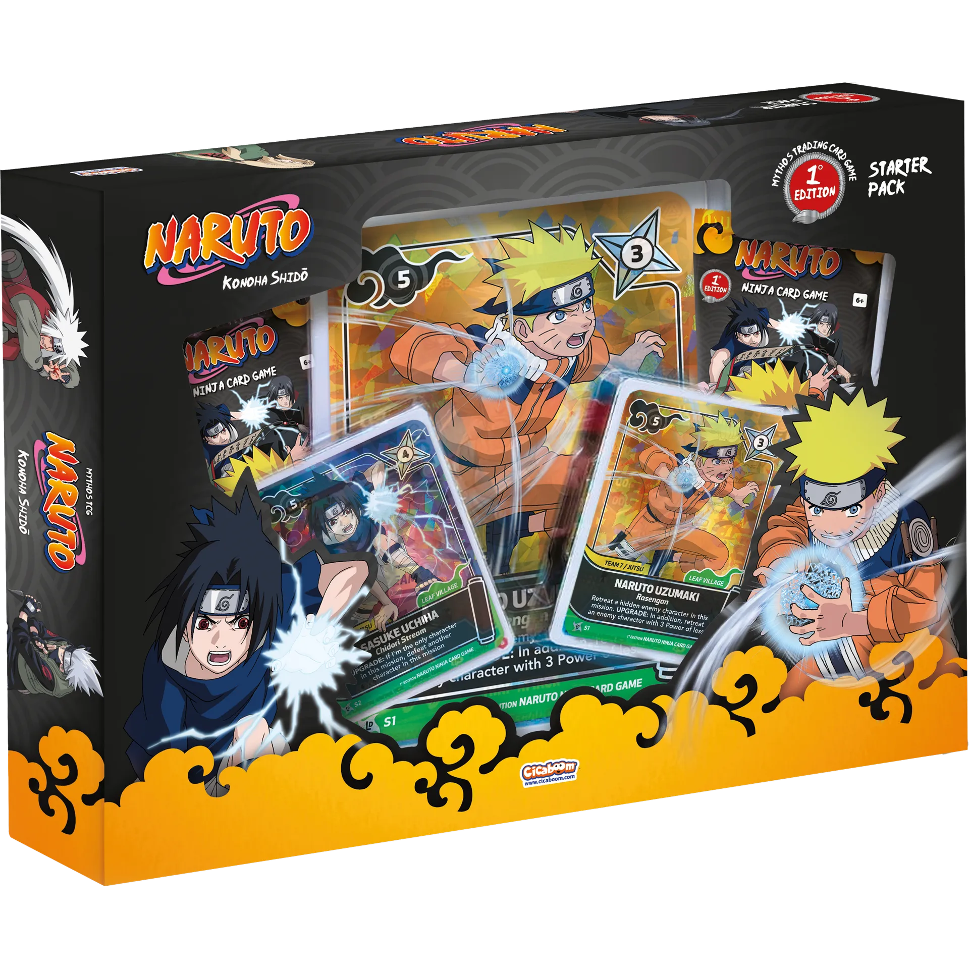 Naruto Mythos TCG - Set 01 - Konoha Shido - Starter Pack - Naruto &amp; Sasuke (1st Edition)