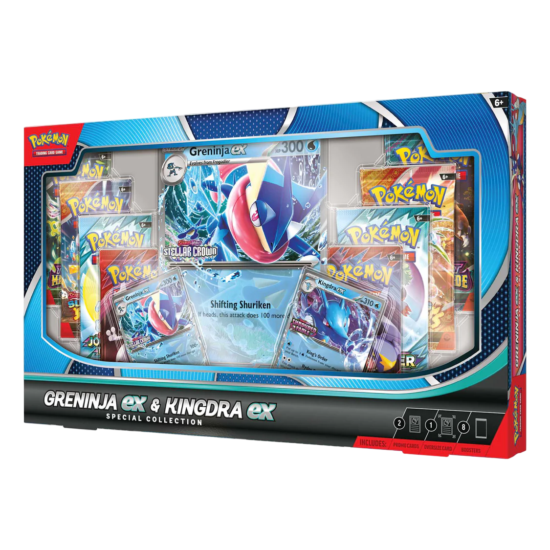 Pokemon TCG - Scarlet &amp; Violet - Greninja ex &amp; Kingdra ex Special Collection Box