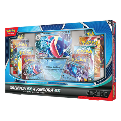 Pokemon TCG - Scarlet &amp; Violet - Greninja ex &amp; Kingdra ex Special Collection Box