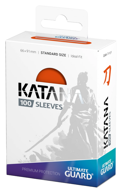 Ultimate Guard - Katana Sleeves - Standard Size - Ideal-Fit - Orange - 100pk