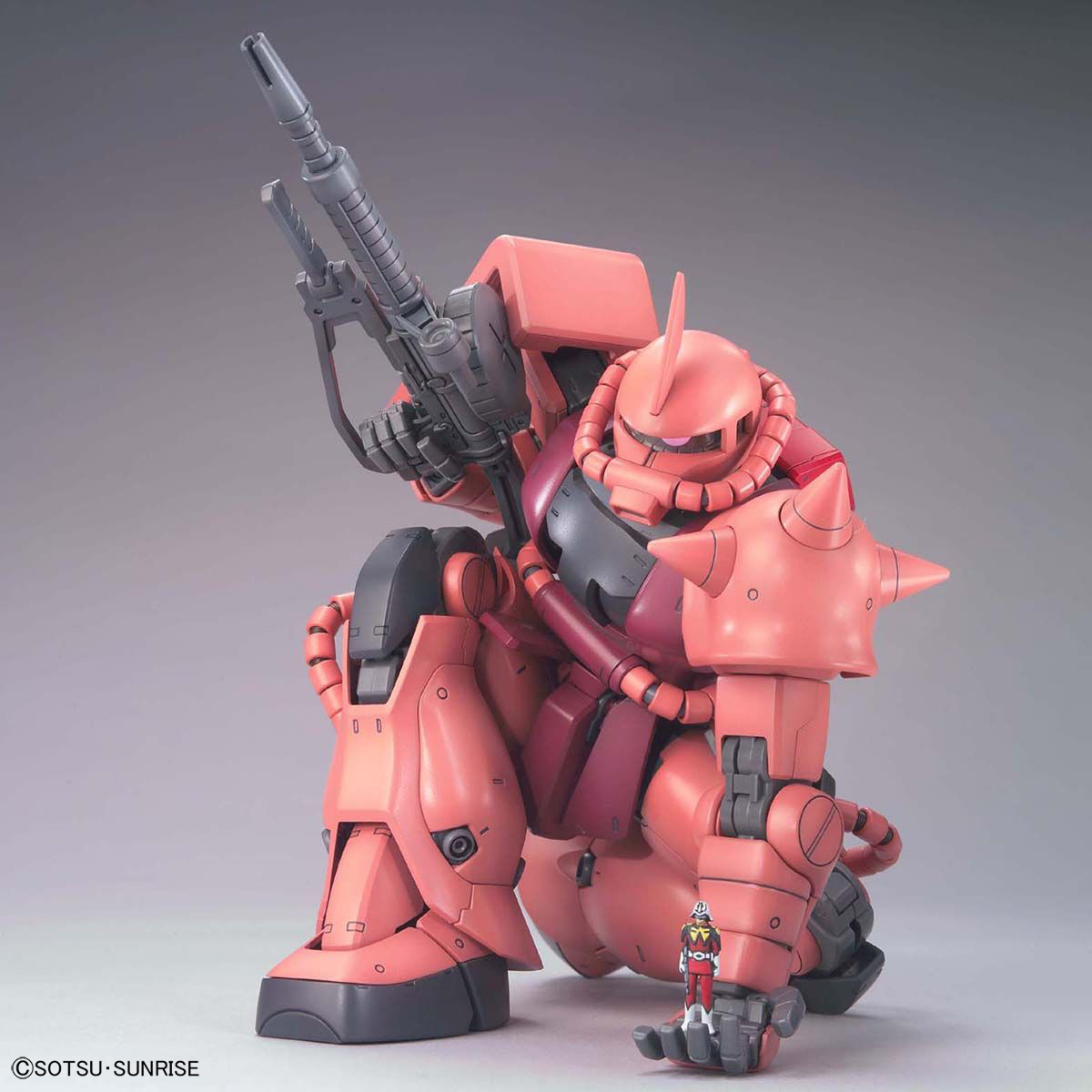 Bandai - Gunpla - MG 1/100 - Mobile Suit Gundam - MS-06S Char&