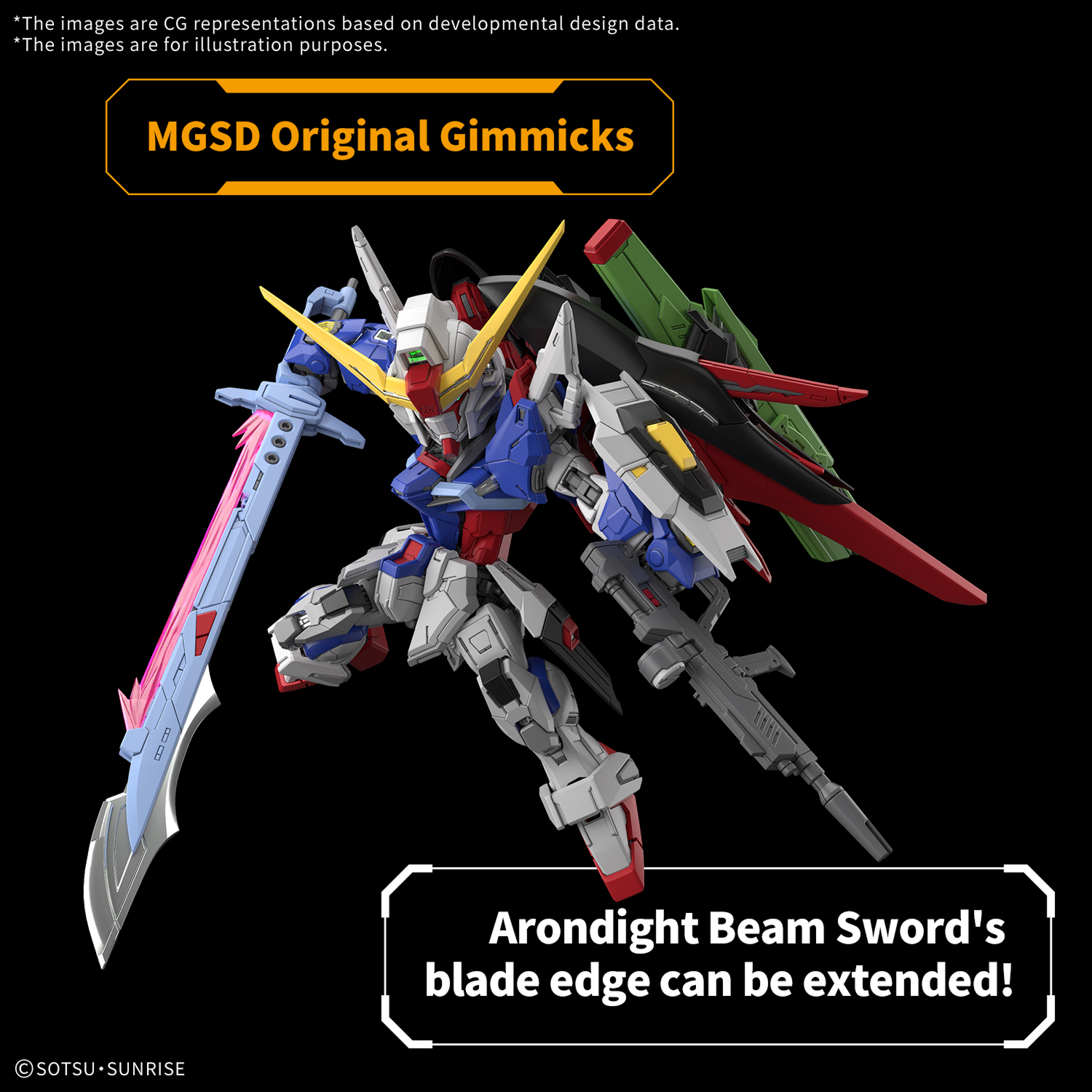 Bandai - Gunpla - MGSD - Mobile Suit Gundam SEED Destiny - Destiny Gundam