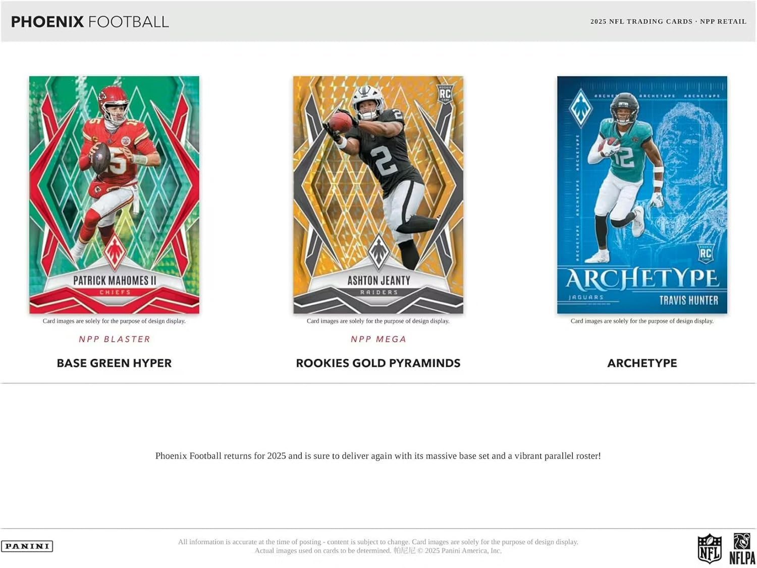 Panini - 2025 Phoenix American Football (NFL) - Mega Box