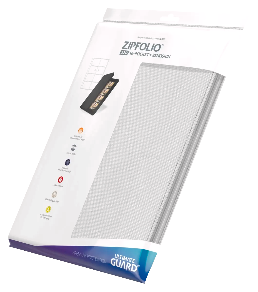 Ultimate Guard - Zipfolio 320 XenoSkin - 16-Pocket Portfolio - White