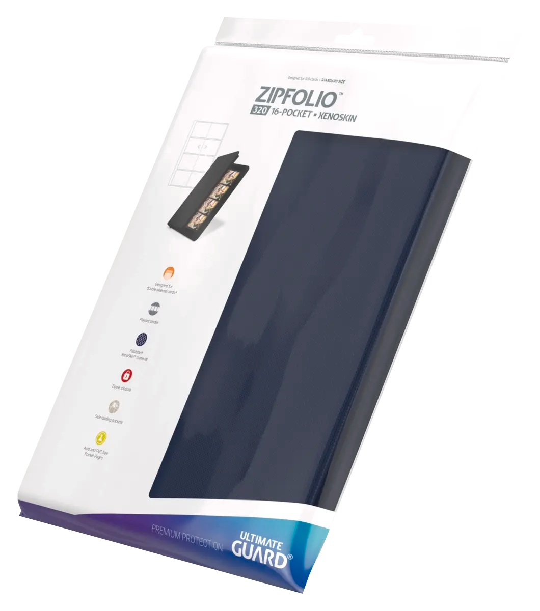 Ultimate Guard - Zipfolio 320 XenoSkin - 16-Pocket Portfolio - Blue
