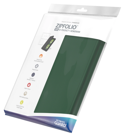 Ultimate Guard - Zipfolio 160 XenoSkin - 8-Pocket Portfolio - Green