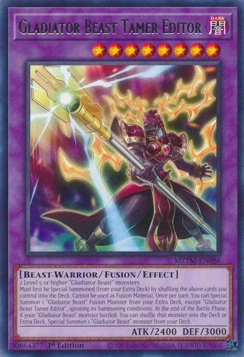Gladiator Beast Tamer Editor (MZTM-EN086)