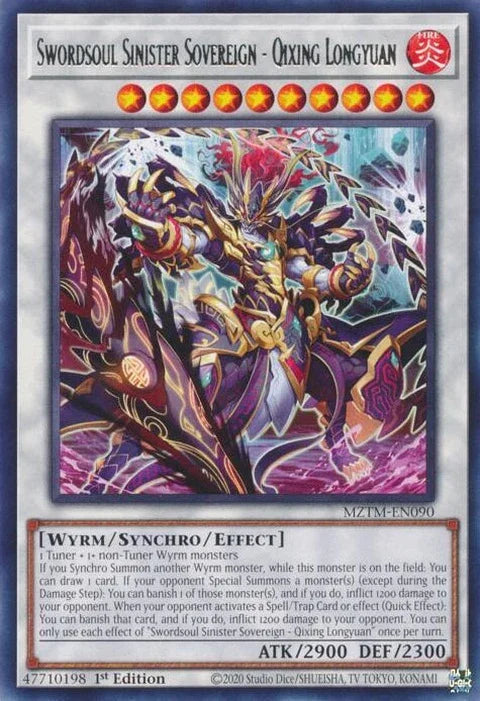 Swordsoul Sinister Sovereign - Qixing Longyuan (MZTM-EN090)