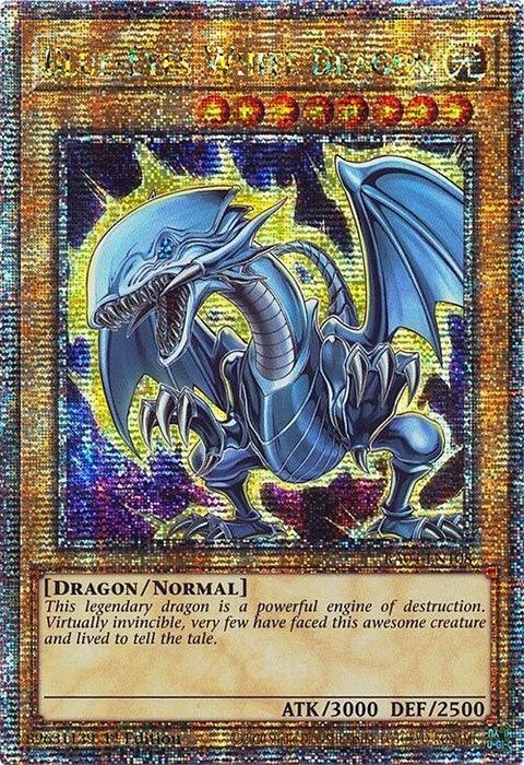 Blue-Eyes White Dragon (7th Art) (Quarter Century Secret Rare) (RA04-EN108)