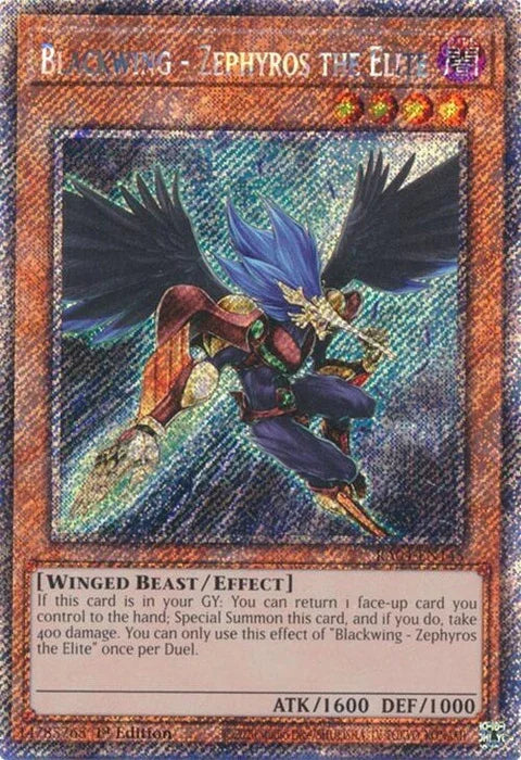 Blackwing - Zephyros the Elite (Platinum Secret Rare) (RA04-EN145)
