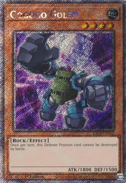 Gogogo Golem (Platinum Secret Rare) (RA04-EN152)