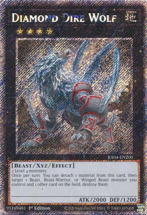 Diamond Dire Wolf (Platinum Secret Rare) (RA04-EN200)