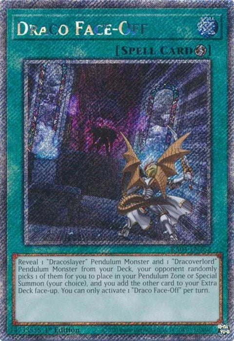Draco Face-Off (Platinum Secret Rare) (RA04-EN262)